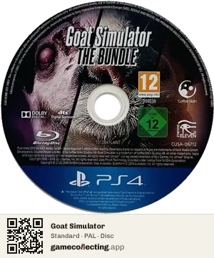 Goat Simulator PlayStation 4, PAL disc