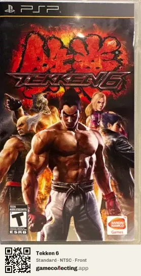 Tekken 6 PlayStation Portable, NTSC box front