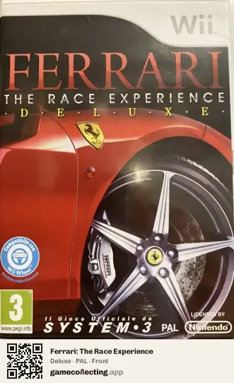 Ferrari: The Race Experience Nintendo Wii, PAL box front