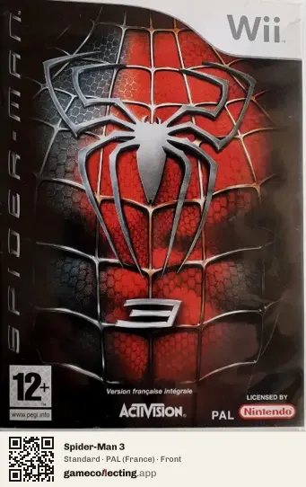 Spider-Man 3 Nintendo Wii, France box front
