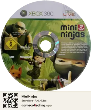 Mini Ninjas Xbox 360, PAL disc