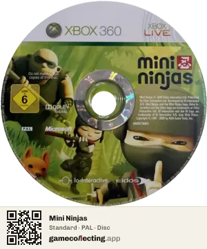 Mini Ninjas Xbox 360, PAL disc