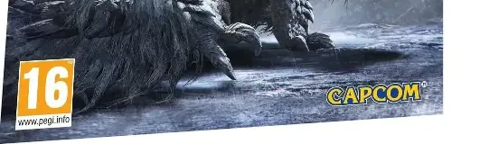Monster Hunter Wilds, the PEGI square on its front