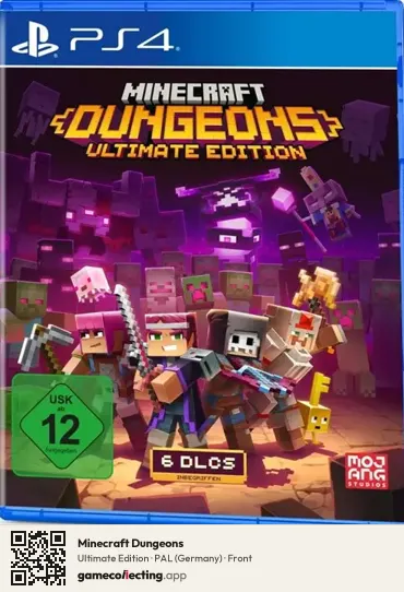 Minecraft Dungeons PlayStation 4, Germany box front