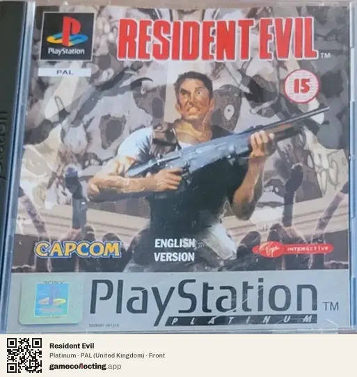 Resident Evil PlayStation, United Kingdom box front