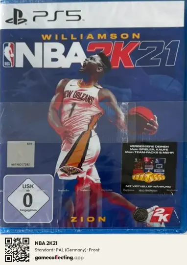 NBA 2K21 PlayStation 5, Germany box front