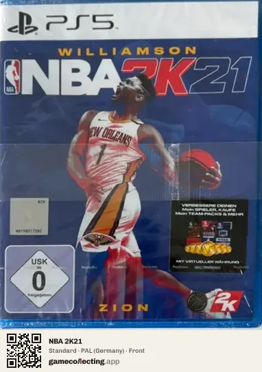 NBA 2K21 PlayStation 5, Germany box front