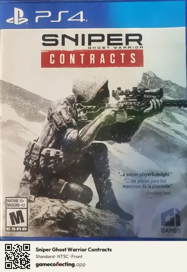 Sniper Ghost Warrior Contracts PlayStation 4, NTSC box front