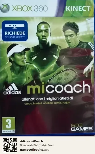 Adidas miCoach Xbox 360, Italy box front