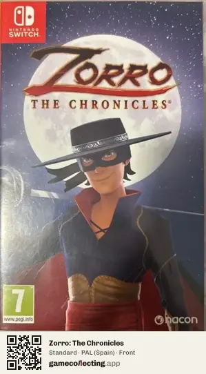 Zorro: The Chronicles Nintendo Switch, Spain box front