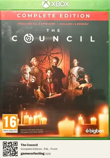 The Council Xbox One, PAL box front