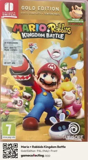 Mario + Rabbids Kingdom Battle Nintendo Switch, Italy box front