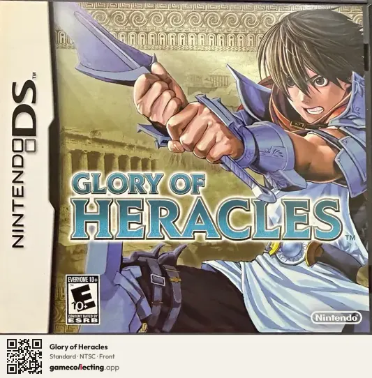 Glory of Heracles Nintendo DS, NTSC box front