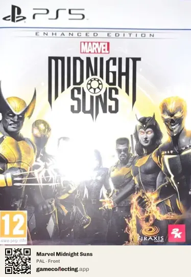Marvel Midnight Suns PlayStation 5, PAL box front