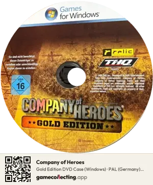 Company of Heroes Computer, PAL disc