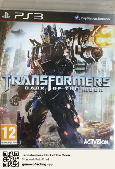 Transformers: Dark of the Moon PlayStation 3, PAL box front