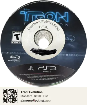 Tron: Evolution PlayStation 3, NTSC disc