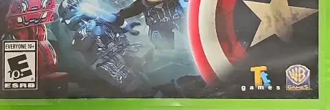 LEGO Marvel's Avengers, the ESRB box on its front