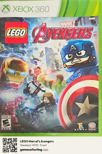 LEGO Marvel's Avengers Xbox 360, NTSC box front