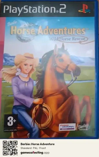 Barbie: Horse Adventure PlayStation 2, PAL box front
