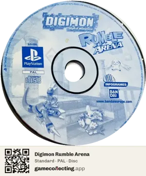 Digimon Rumble Arena PlayStation, PAL disc