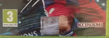 Pro Evolution Soccer 2015, the PEGI square on its front