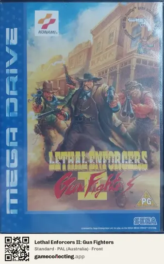 Lethal Enforcers II: Gun Fighters Sega Mega Drive / Genesis, Australia box front