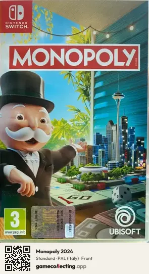 Monopoly 2024 Nintendo Switch, Italy box front