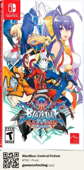 BlazBlue: Central Fiction Nintendo Switch, NTSC box front
