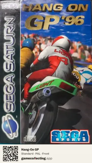 Hang-On GP Sega Saturn, PAL box front