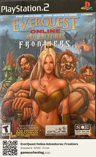 EverQuest Online Adventures: Frontiers PlayStation 2, NTSC box front