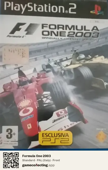 Formula One 2003 PlayStation 2, Italy box front