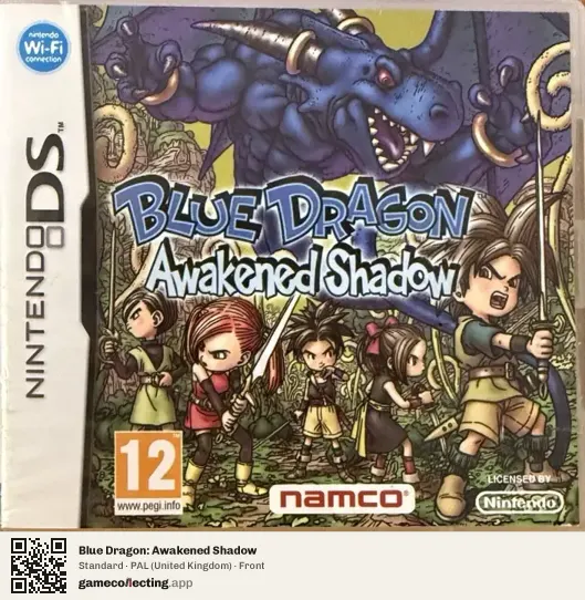 Blue Dragon: Awakened Shadow Nintendo DS, United Kingdom box front