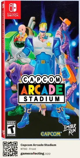 Capcom Arcade Stadium Nintendo Switch, NTSC box front