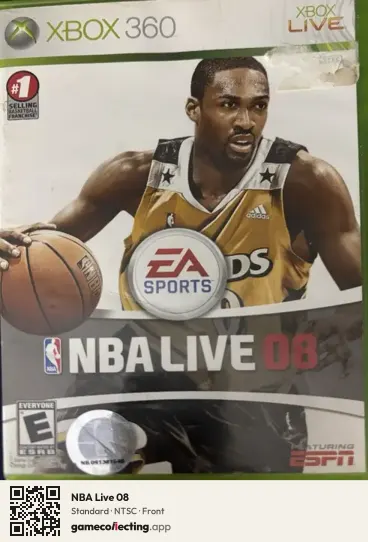 NBA Live 08 Xbox 360, NTSC box front