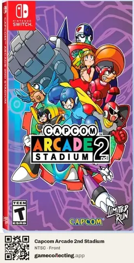 Capcom Arcade 2nd Stadium Nintendo Switch, NTSC box front