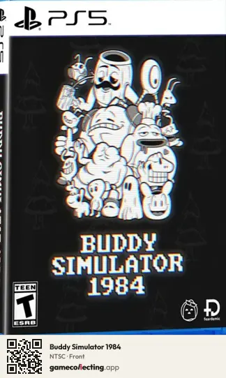 Buddy Simulator 1984 PlayStation 5, NTSC box front
