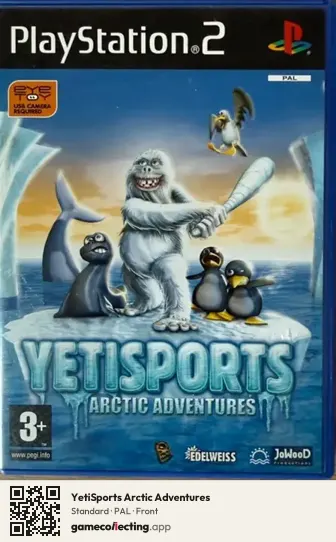 YetiSports Arctic Adventures PlayStation 2, PAL box front