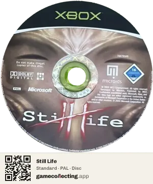 Still Life Xbox, PAL disc