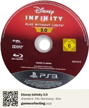 Disney Infinity 3.0 PlayStation 3, PAL disc