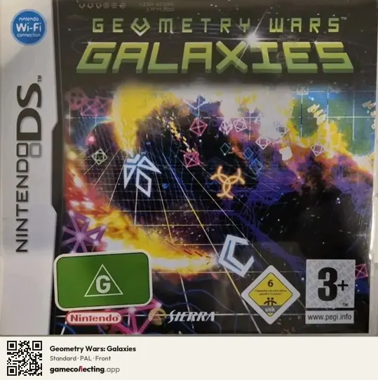 Geometry Wars: Galaxies Nintendo DS, PAL box front