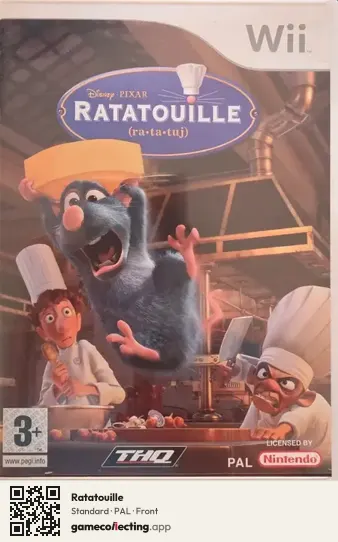 Ratatouille Nintendo Wii, PAL box front