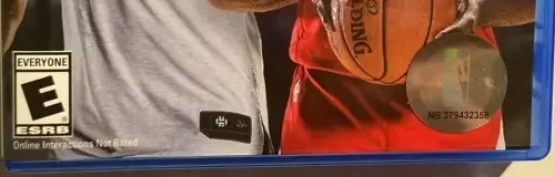 NBA Live 18, the ESRB box on its front