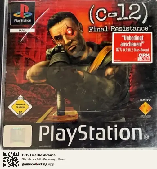 C-12 Final Resistance PlayStation, Germany box front