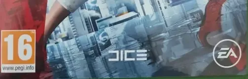 Mirror's Edge Catalyst, the PEGI square on its front