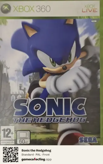 Sonic the Hedgehog Xbox 360, PAL box front