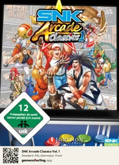 SNK Arcade Classics Vol. 1 PlayStation 2, Germany box front