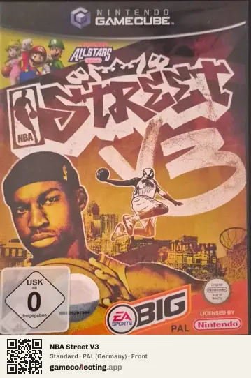 NBA Street V3 Nintendo GameCube, Germany box front