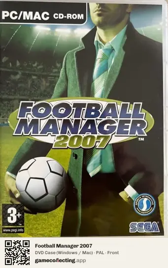 Football Manager 2007 Computer, PAL box front
