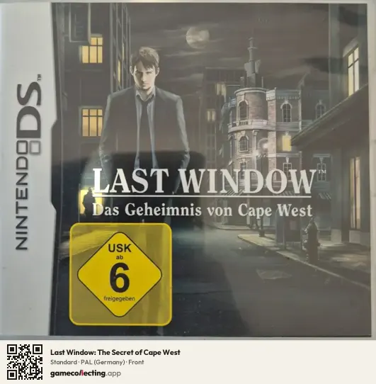 Last Window: The Secret of Cape West Nintendo DS, Germany box front